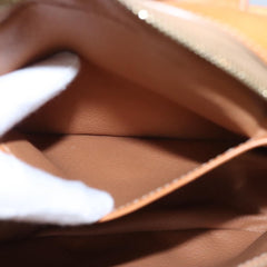 Celine Vintage Macadam Handbag Canvas and Leather