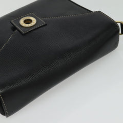 Celine Vintage Circle Logo Crossbody Bag Leather