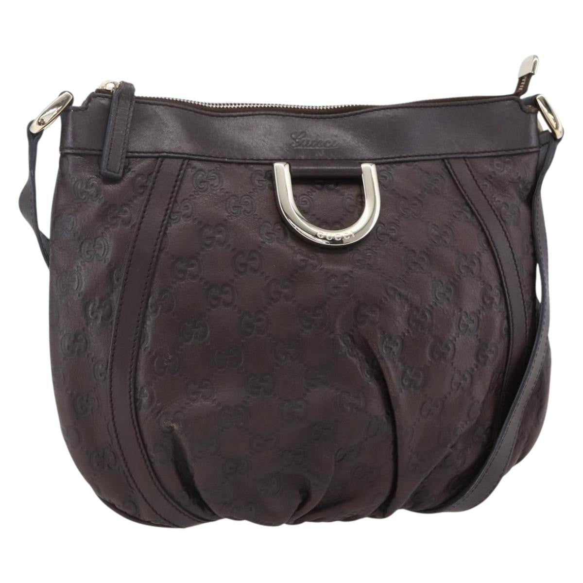 Gucci D Ring Messenger Bag Guccissima Leather