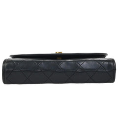 Chanel Vintage Round Flap Bag Quilted Lambskin
