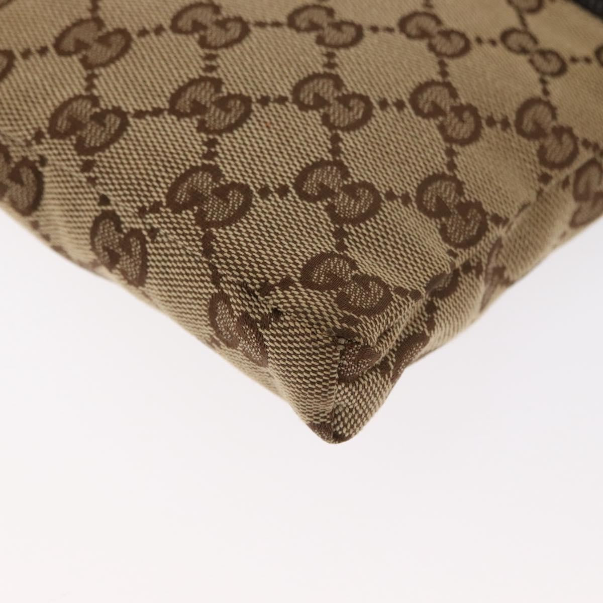 Gucci Vintage Double Belt Bag GG Canvas with Leather