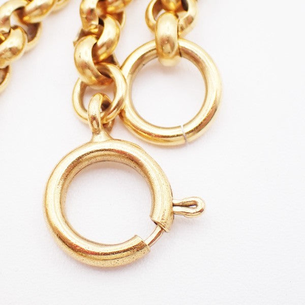 Chanel CC Heart Pendant Necklace Metal