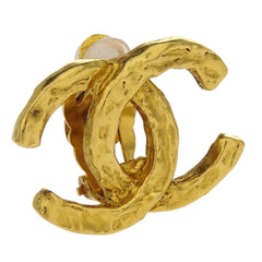 Chanel CC Clip-On Earrings Metal
