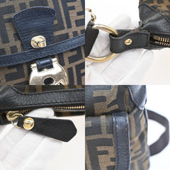 Fendi Chef Zip Crossbody Bag Zucca Canvas