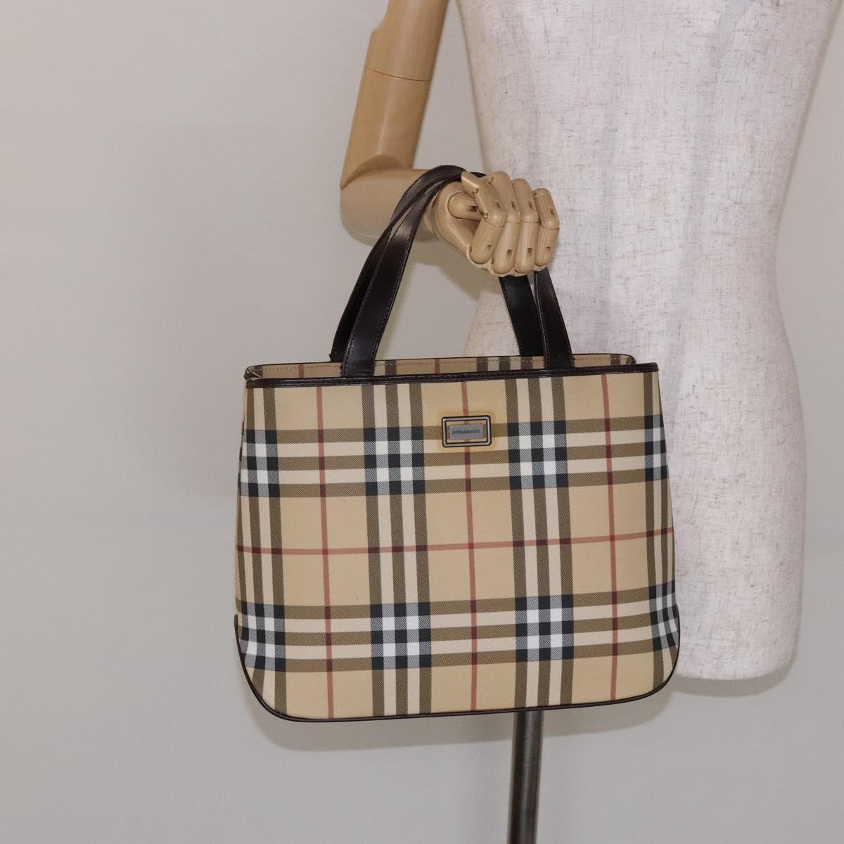 Burberry Vintage Tote Vintage Check Coated Canvas