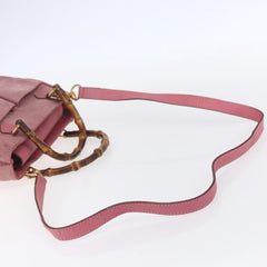 Gucci Vintage Bamboo Handle Bag Suede