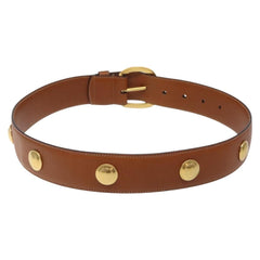 Gucci Buckle Belt Studded Leather
