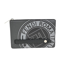 Fendi logo zip pouch FF Printed Leathear