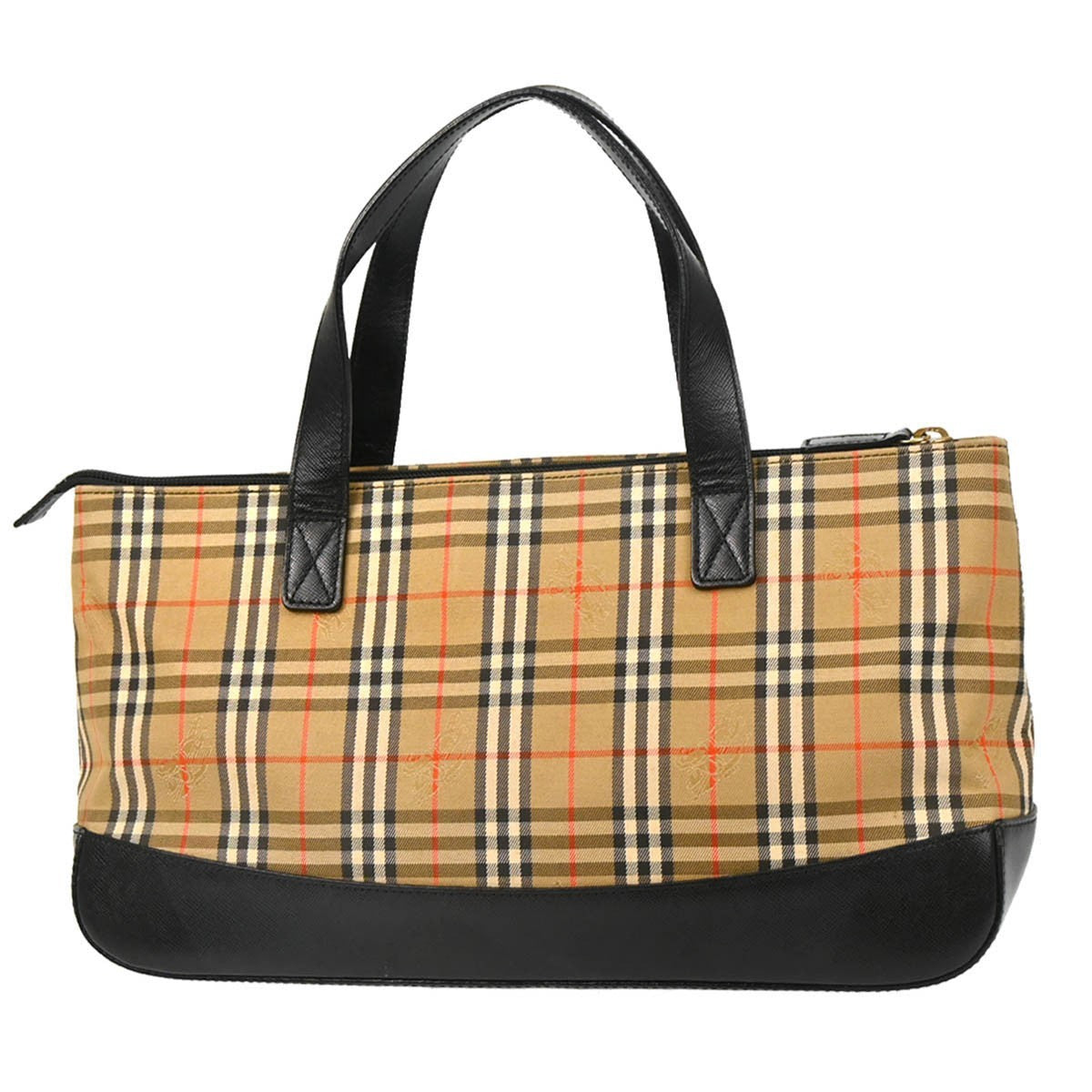 Burberry Nova Check Tote Nylon and Leather