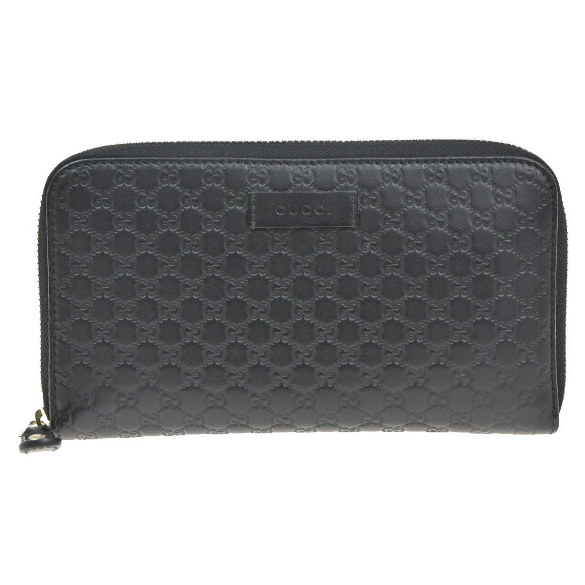 Gucci Signature Zip Around Wallet Guccissima Leather