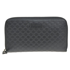 Gucci Signature Zip Around Wallet Guccissima Leather