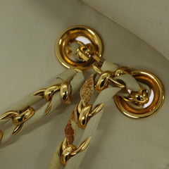 Bally Vintage Chain Shoulder Bag Quilted Leather