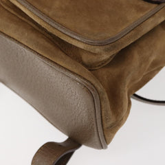 Gucci Vintage Bamboo Backpack Suede
