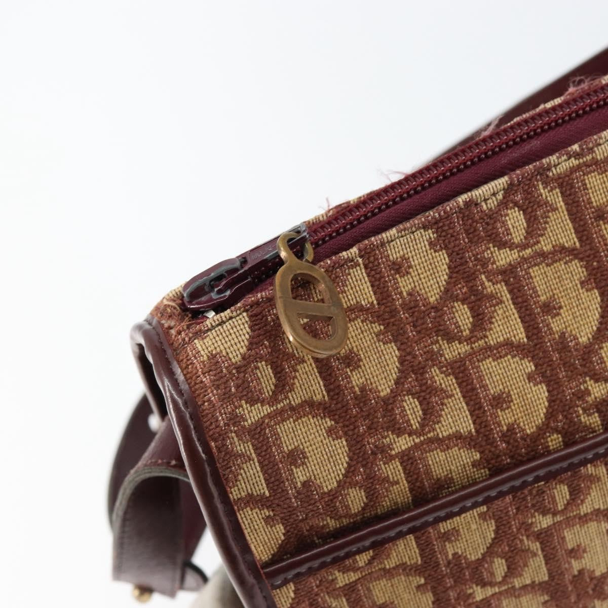 Christian Dior Vintage Trotter Shoulder Bag Canvas