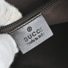 Gucci Zip Messenger Bag GG Canvas with Perforated Leather