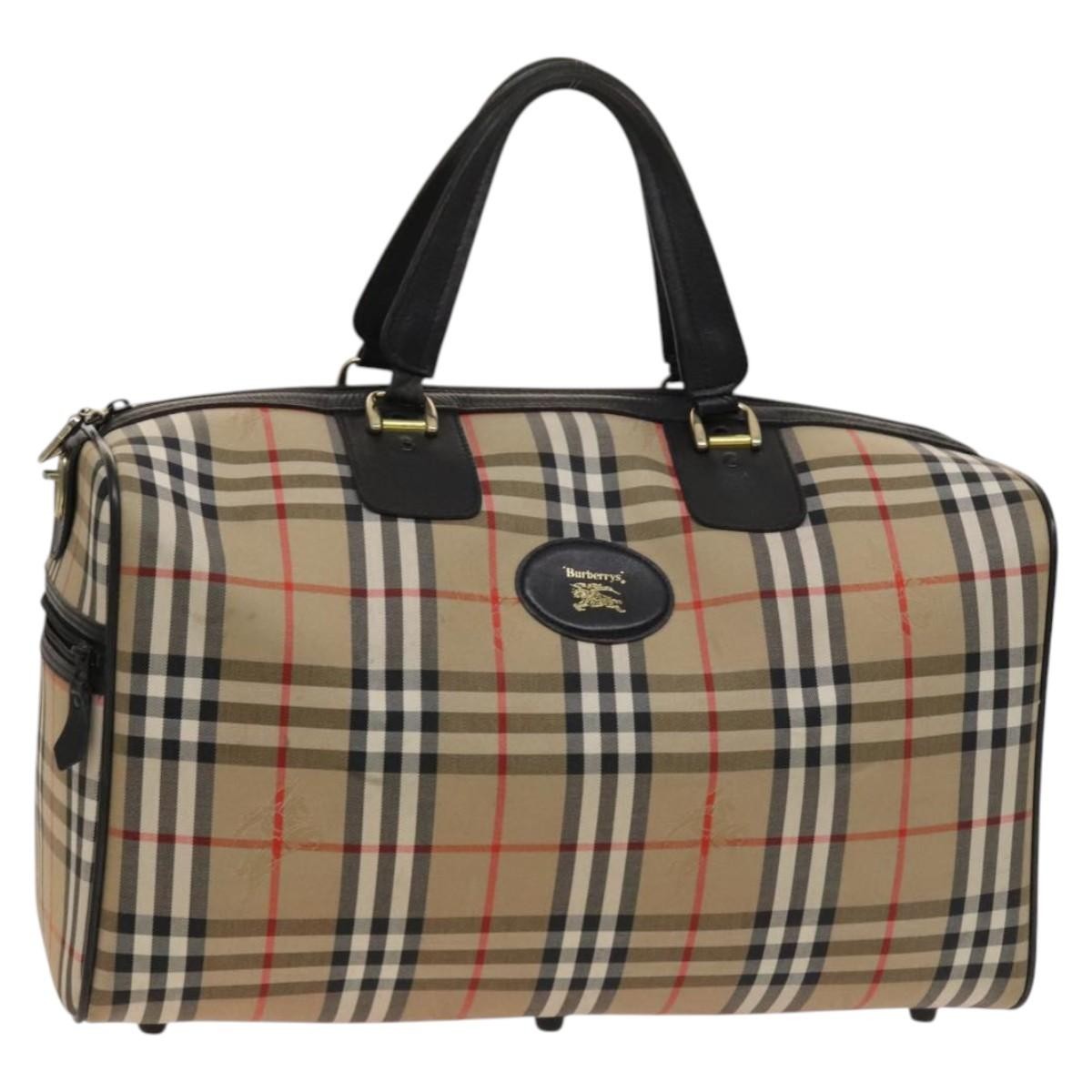 Burberry Nova check boston bag Canvas