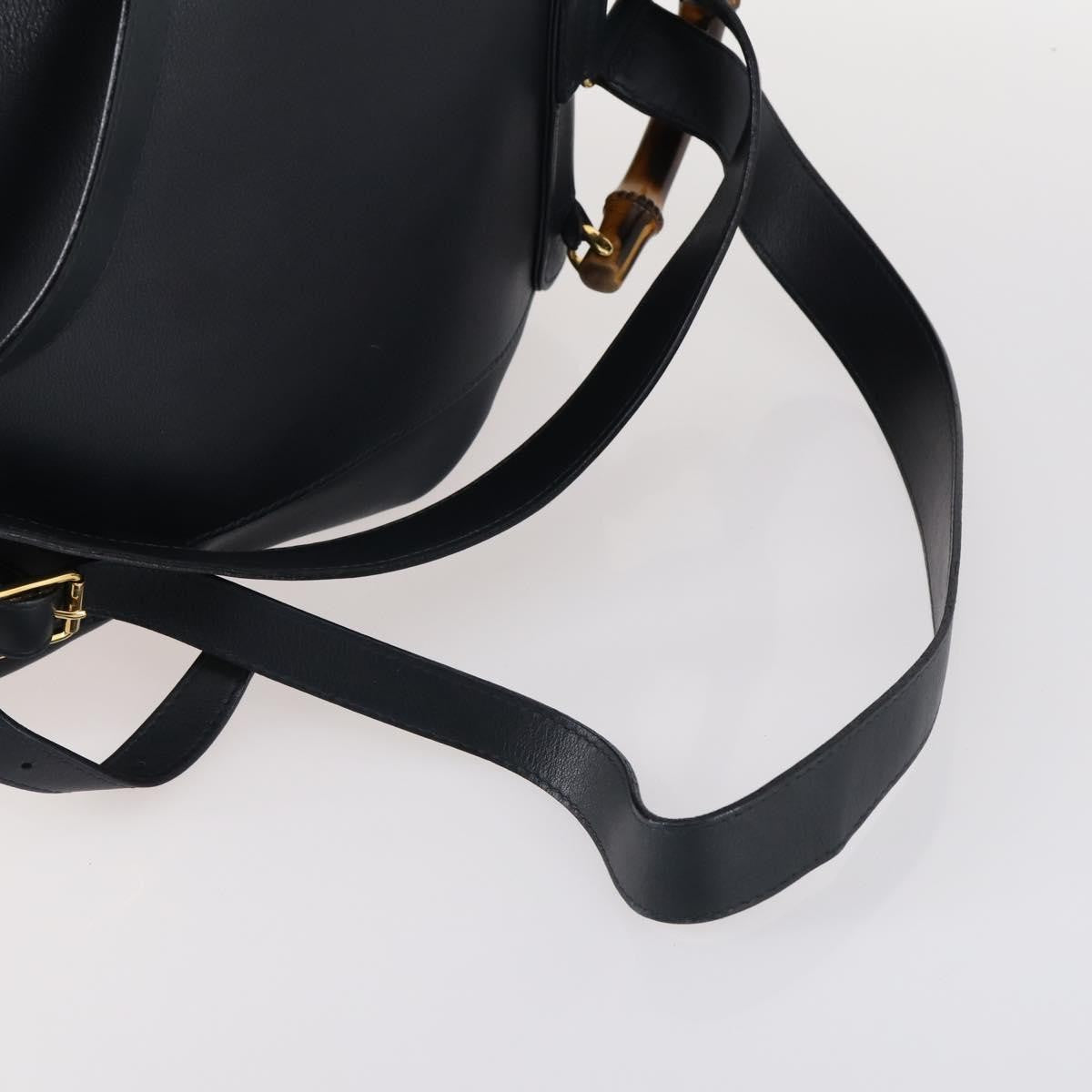 Gucci Vintage Bamboo Backpack Leather