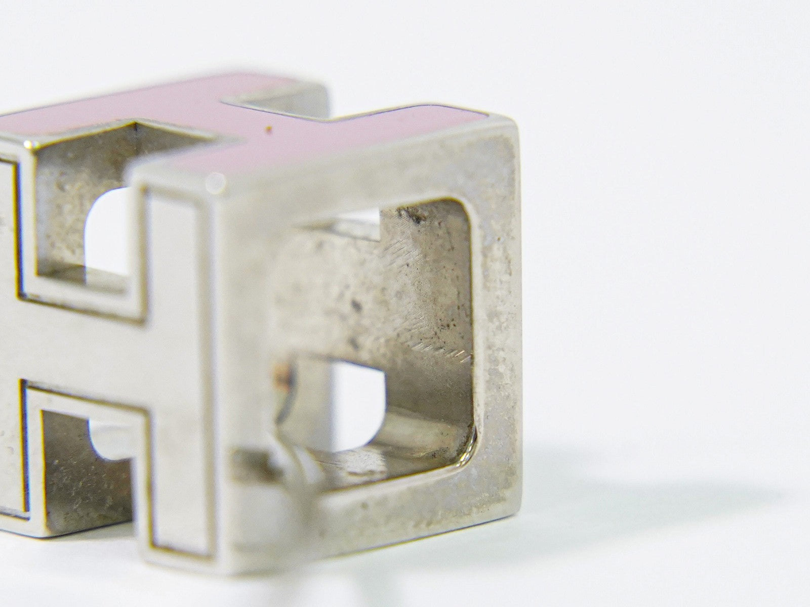 Hermes Cage d'H Pendant Necklace Metal