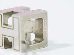 Hermes Cage d'H Pendant Necklace Metal