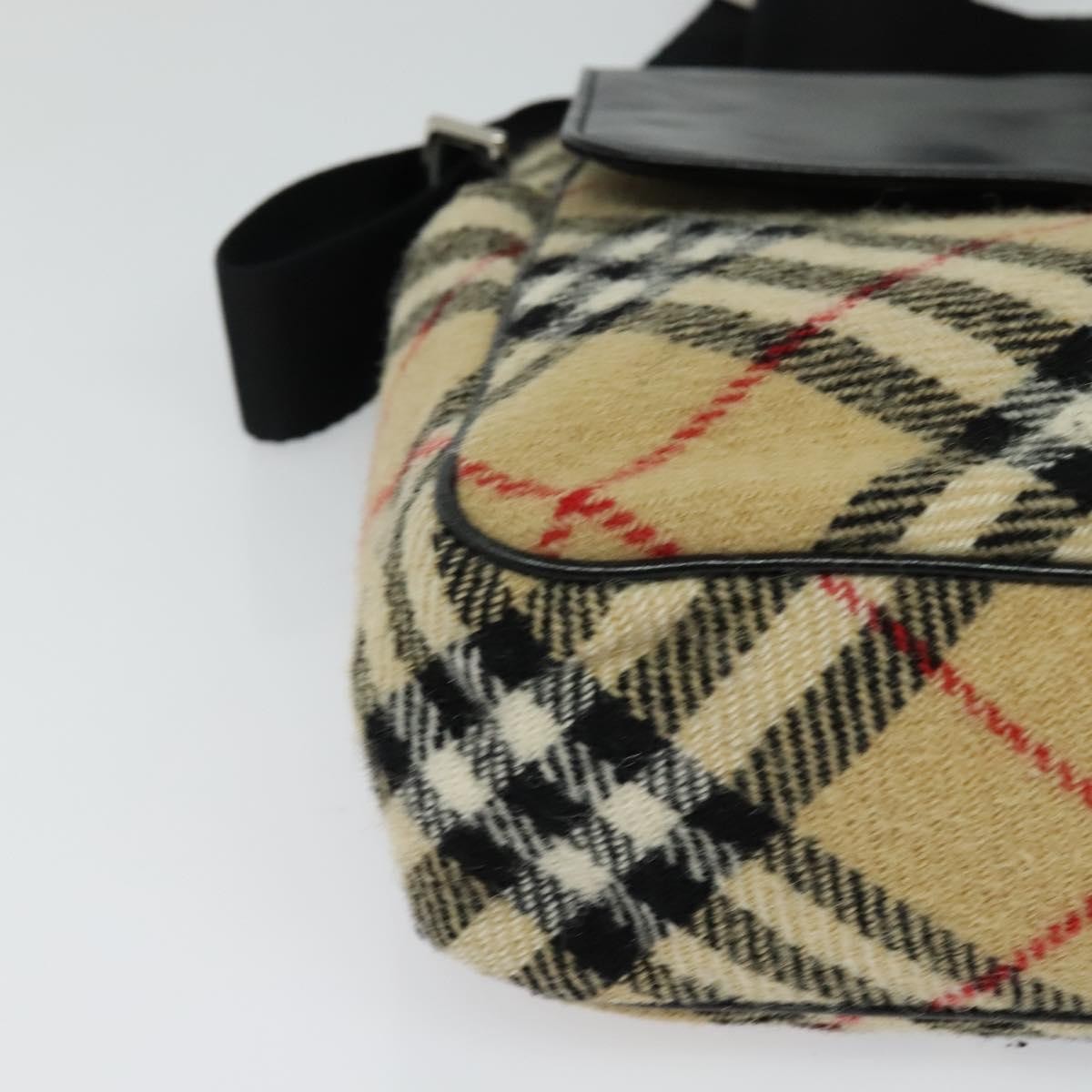 Burberry Flap Shoulder Bag Nova Check Coated Canvas