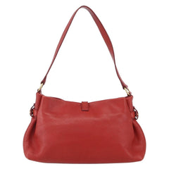 Salvatore Ferragamo Gancini Shoulder Bag Leather