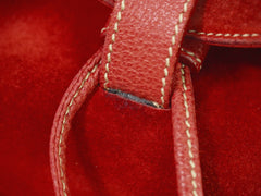 Gucci Vintage Bamboo Backpack Suede