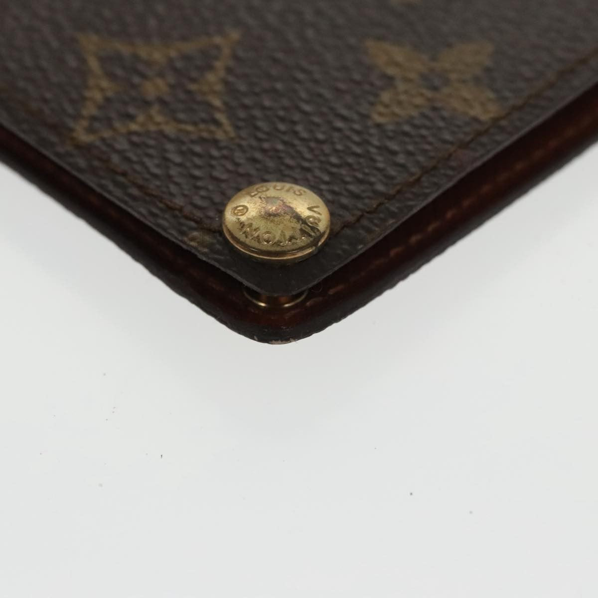 Louis Vuitton Porte Cartes Pression Card Case Monogram Canvas