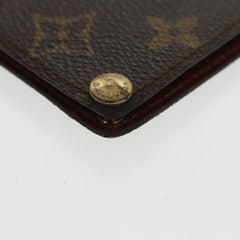 Louis Vuitton Porte Cartes Pression Card Case Monogram Canvas