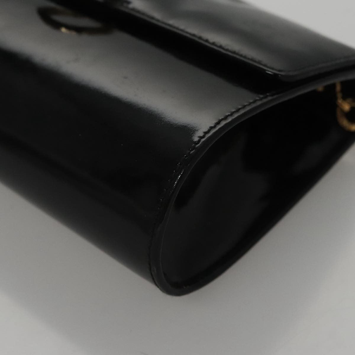 Salvatore Ferragamo Gancini Box Crossbody Bag Patent leather