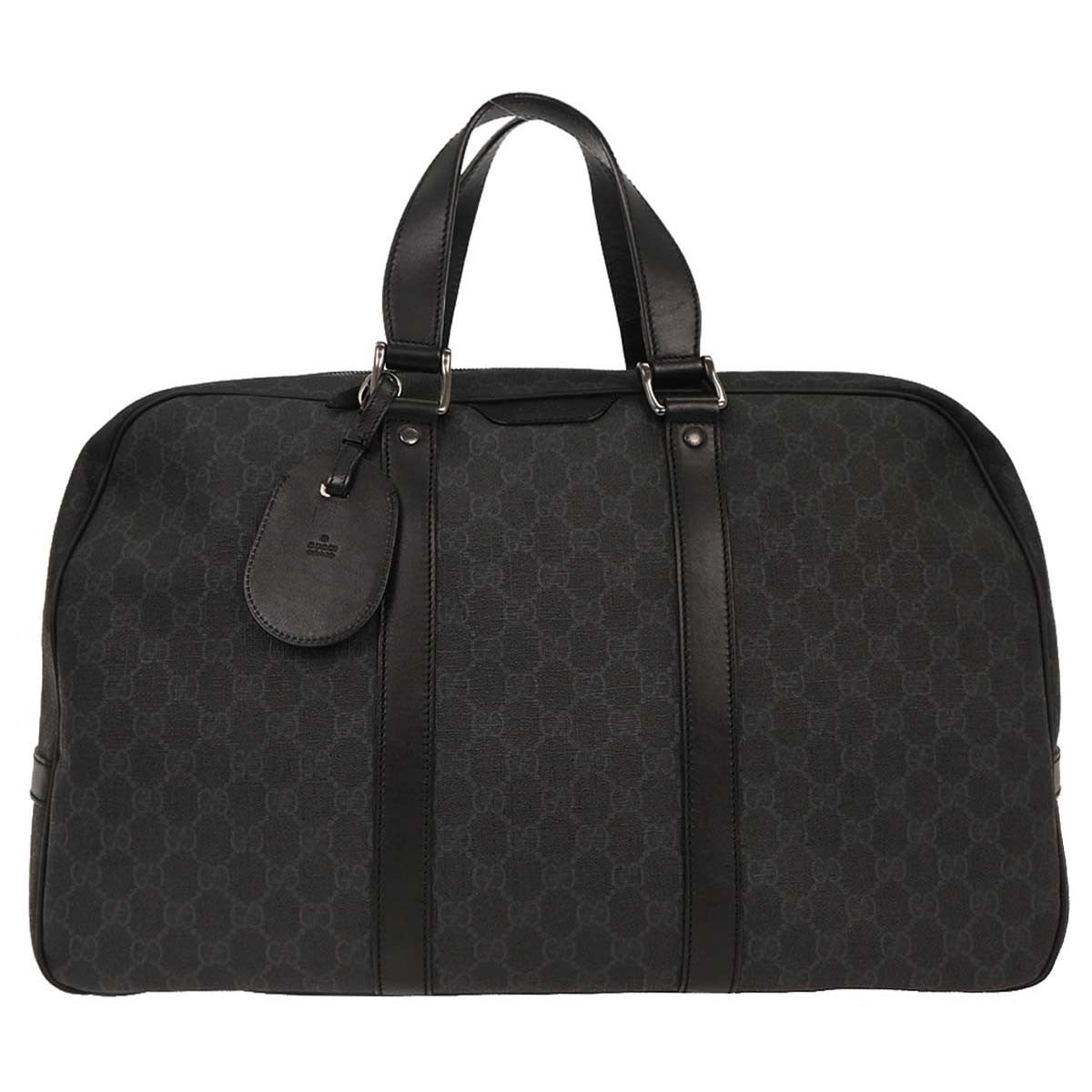 Gucci Vintage Duffle Bag GG Coated Canvas