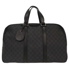 Gucci Vintage Duffle Bag GG Coated Canvas