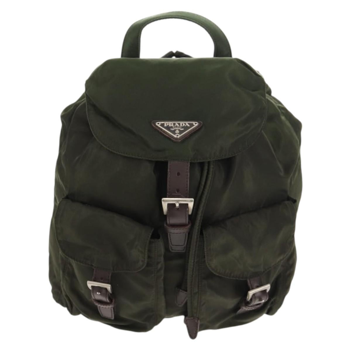 Prada Double Front Pocket Backpack Tessuto