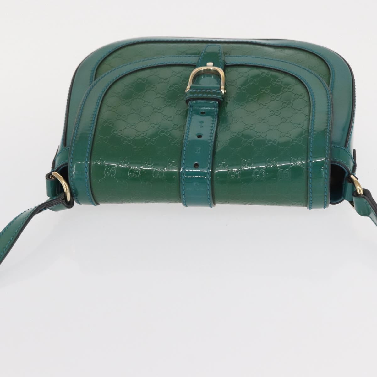Gucci Vintage Flap Shoulder Bag Patent Leather