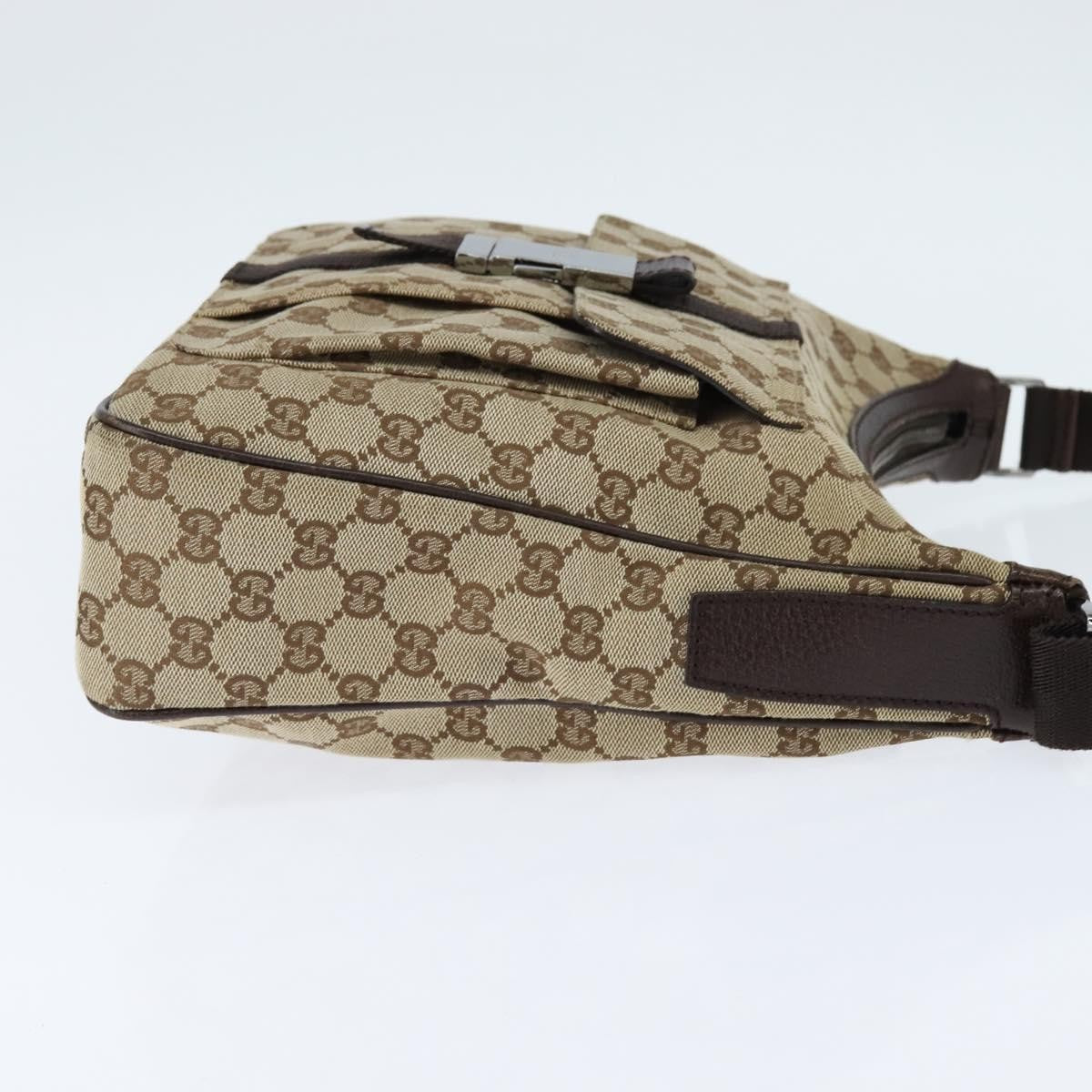 Gucci Front Pocket Messenger Bag GG Canvas