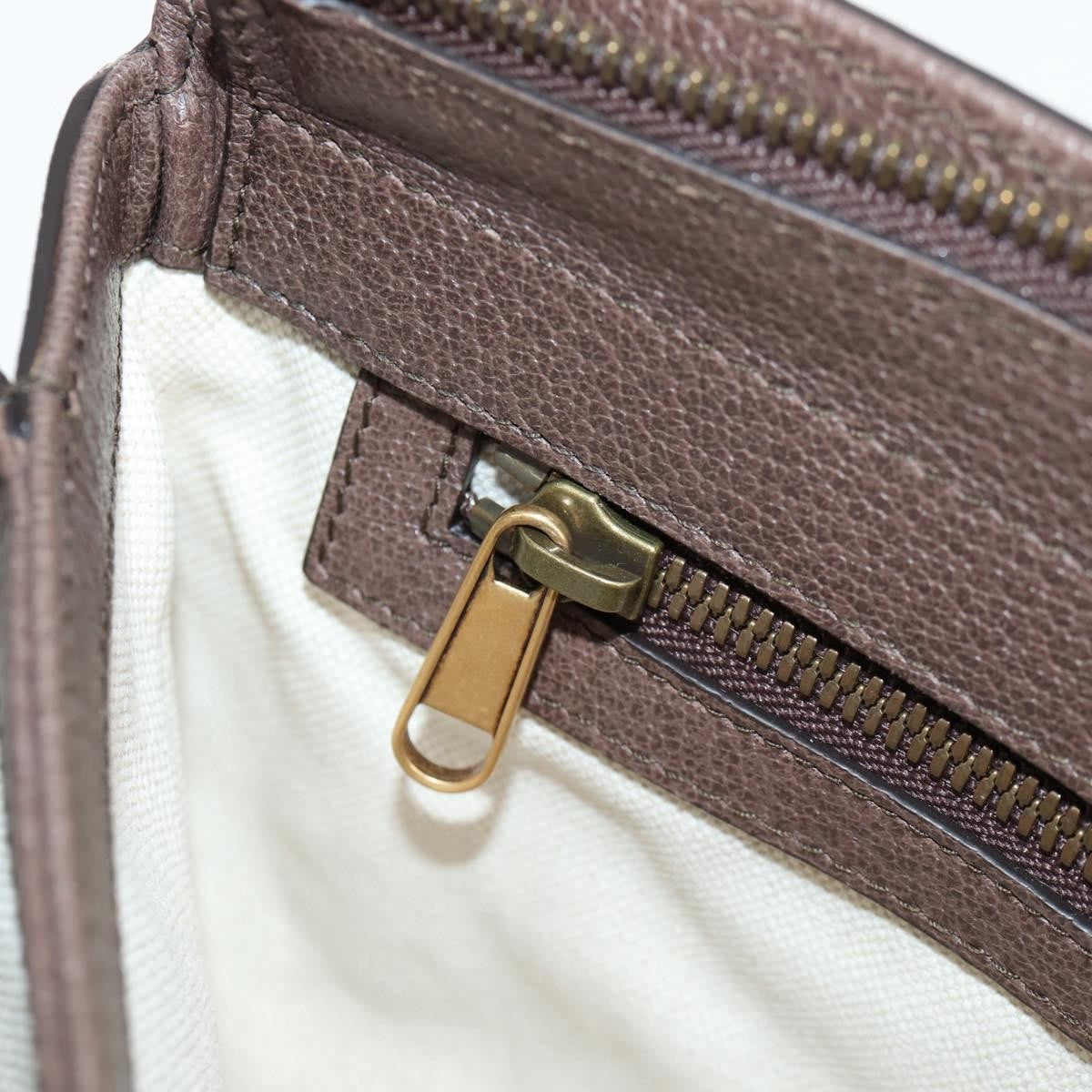 Gucci Ophidia Zip Shoulder Bag GG Coated Canvas