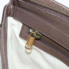 Gucci Ophidia Zip Shoulder Bag GG Coated Canvas