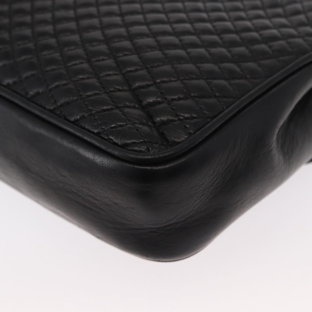 Bally Vintage Chain Shoulder Bag Quilted Leather