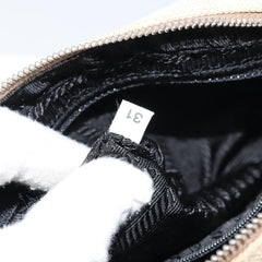 Prada Bowler Bag Canvas with Leather