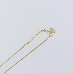 Christian Dior CD Pendant Necklace Metal and Crystals