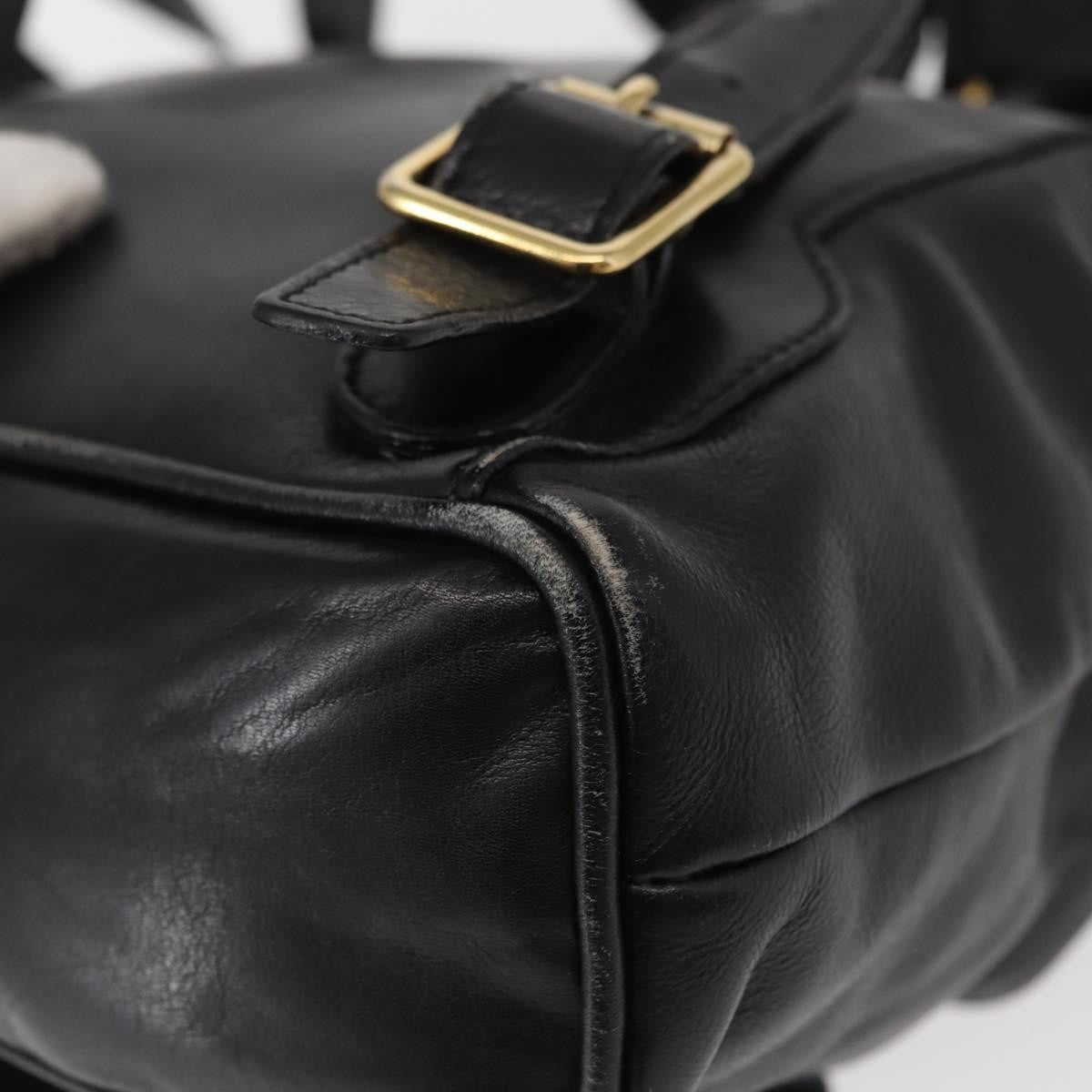 Gucci Vintage Bamboo Backpack Leather