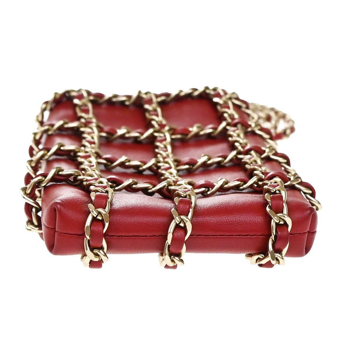 Chanel Tech Me Out Clutch With Chain Lambskin