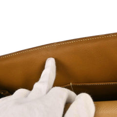 Hermes Kelly Handbag Calf leather with hardware gold