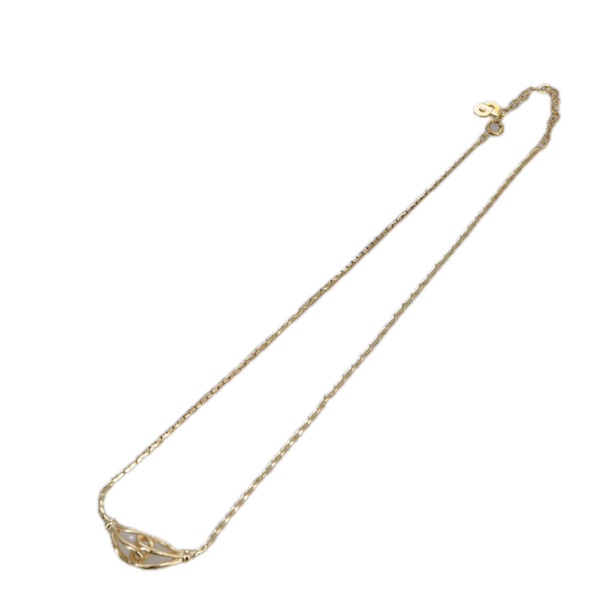 Christian Dior Vintage CD Jumbo chain necklace Metal