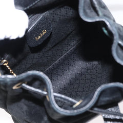 Gucci Vintage Bamboo Backpack Suede