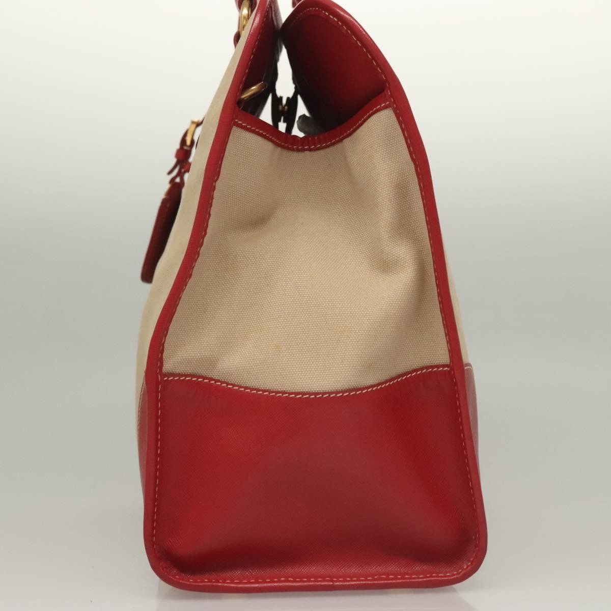 Prada Convertible Tote Canvas and Saffiano Leather