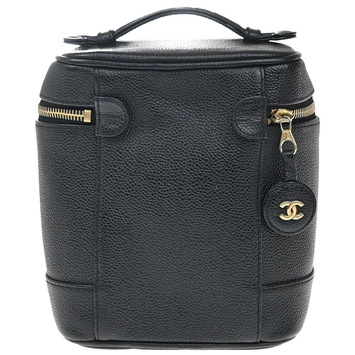 Chanel Vintage Timeless Cosmetic Case Caviar