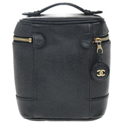 Chanel Vintage Timeless Cosmetic Case Caviar