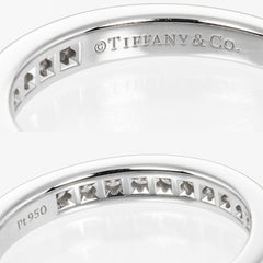 Tiffany & Co. Half Eternity Band Ring Platinum and Diamonds