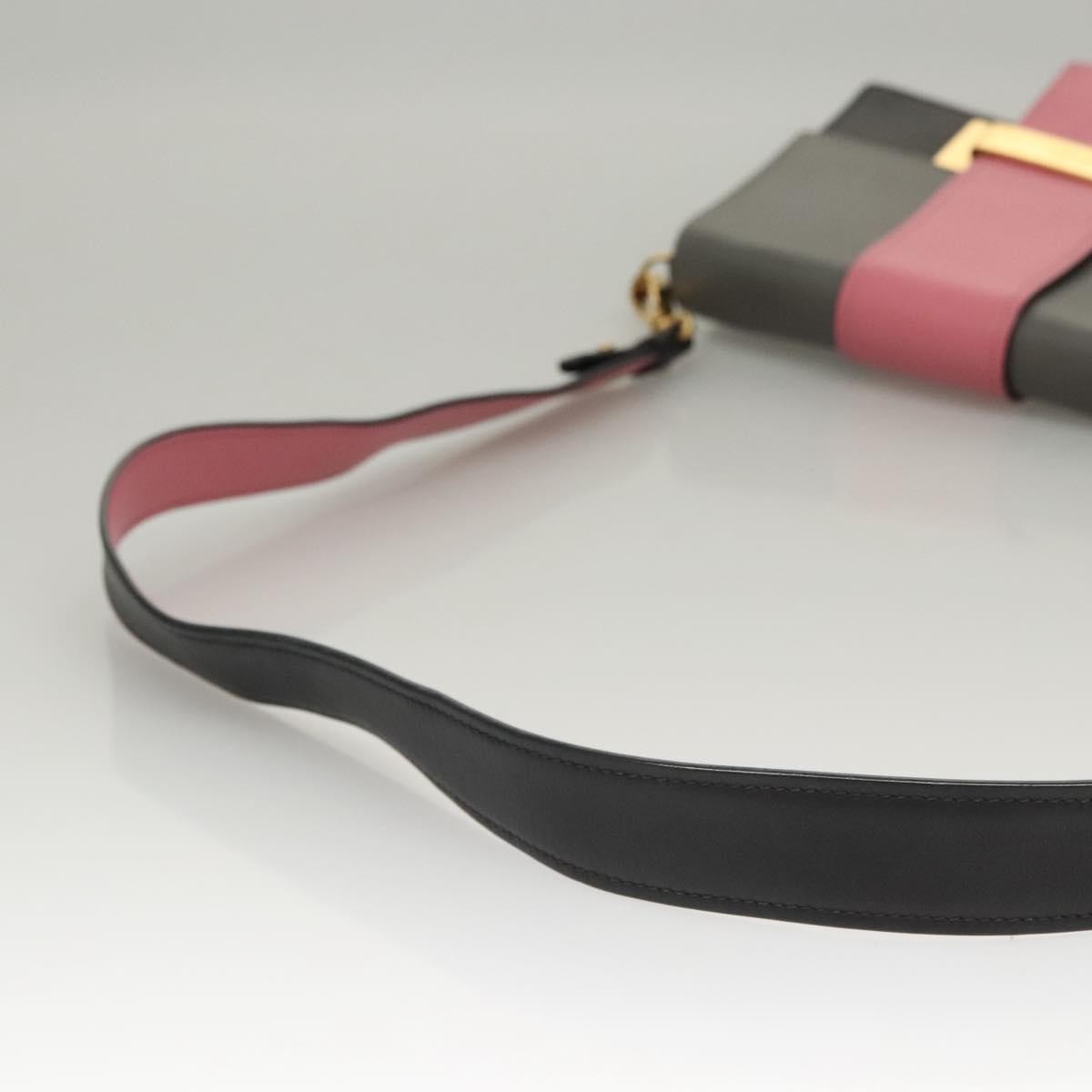 Prada Metal Ribbon Shoulder Bag City Calfskin