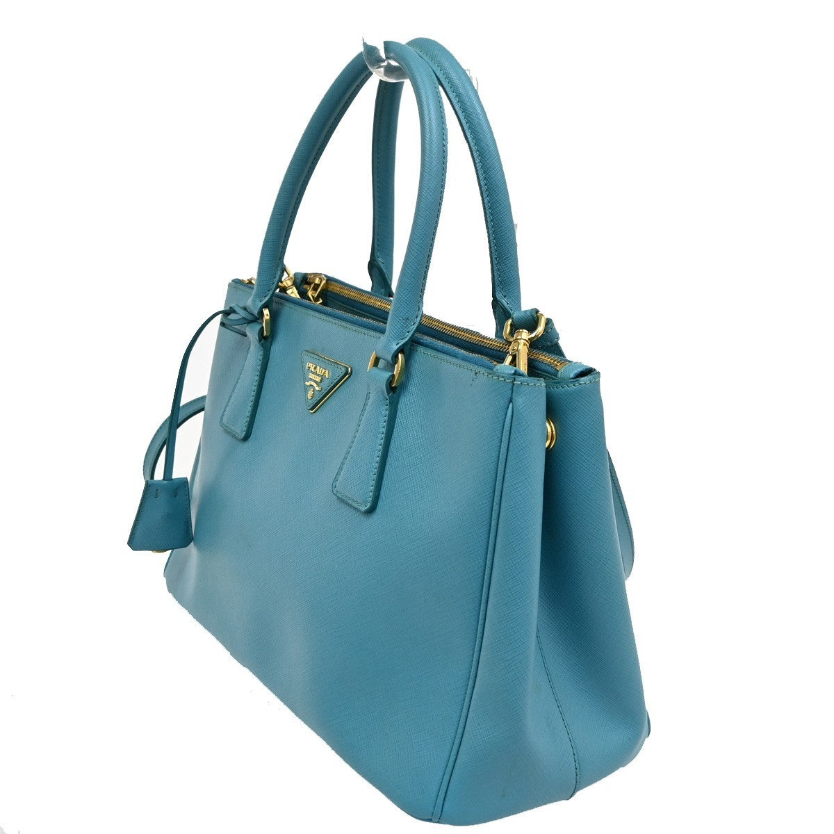 Prada Double Zip Lux Tote Saffiano Leather